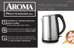 Aroma Professional AWK-272SB Instruction Manual preview