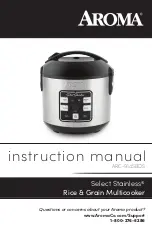 Preview for 1 page of Aroma Select Stainless ARC-914SBDS Instruction Manual