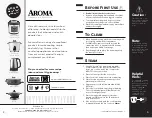 Preview for 2 page of Aroma Select Stainless RS-03 Instruction Manual