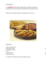 Preview for 2 page of Aroma SmartFry XL ADF-212 Instruction Manual