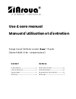 Aroua Pr1000-D-BL Series Use & Care Manual предпросмотр