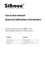 Aroua Ventix Vn2000-D Series Use & Care Manual preview