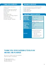 Preview for 3 page of arovec AV-P300 User Manual