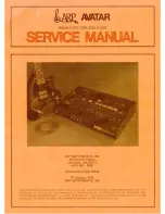 ARP Instruments Avatar 2221 Service Manual preview