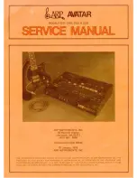 ARP Instruments Avatar 2221 Service Manual предпросмотр