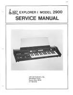 Preview for 1 page of ARP Instruments EXPLORER I 2900 Service Manual