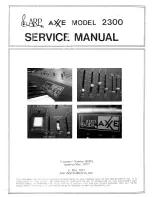 ARP AXXE 2300 Service Manual предпросмотр