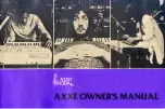 ARP Axxe Owner'S Manual предпросмотр