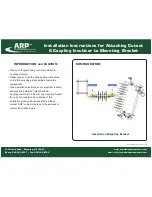 ARP Cutout switch and Coupling Insulator Installation Instructions предпросмотр