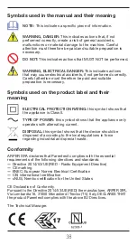 Preview for 40 page of arper Parentesit Circle Audio + Light 5102-B11 Installation, Use And Maintenance Instructions