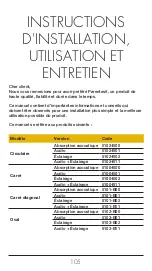 Preview for 107 page of arper Parentesit Circle Audio + Light 5102-B11 Installation, Use And Maintenance Instructions