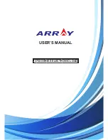 Preview for 1 page of Array electronic 3750A Manual