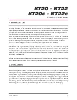 Предварительный просмотр 7 страницы array K KT20 User Manual