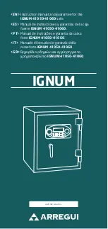 Arregui IGNUM 41050 Instruction Manual And Guarantee preview