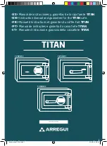 Preview for 1 page of Arregui TITAN 12000-S1 Instruction Manual And Guarantee