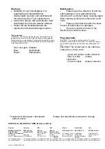 Предварительный просмотр 11 страницы ARRI 1250 Operating Instructions Manual