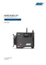 ARRI ALEXA 35 SUP 1.0.3 Release Notes preview