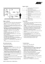 Предварительный просмотр 4 страницы ARRI ARRI 150 User Manual