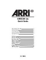 ARRI Arricam Lite Quick Manual preview