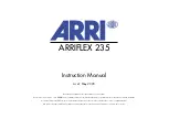 Preview for 1 page of ARRI ARRIFLEX 235 Instruction Manual