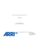 Preview for 148 page of ARRI ARRIFLEX D-21 HD Instruction Manual