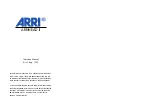 ARRI ARRIHEAD II Operating Instructions Manual предпросмотр