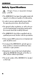 Preview for 4 page of ARRI ARRIHEAD II Operating Instructions Manual