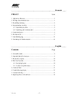 Preview for 2 page of ARRI EB 400/575 D Operating Instructions Manual