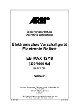 ARRI EB MAX 12/18 Operating Instructions Manual preview