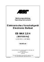 Предварительный просмотр 1 страницы ARRI EB MAX 2,5/4 Operating Instructions Manual