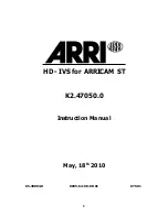ARRI K2.47050.0 Instruction Manual preview