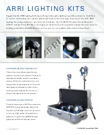 Preview for 2 page of ARRI Lighting Kits Brochure