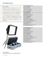 Preview for 6 page of ARRI Lighting Kits Brochure