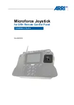 ARRI Microforce Joystick Installation Manual preview