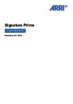 ARRI SIGNATURE PRIME 12/T1.8 User Manual preview