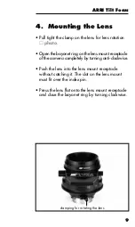 Предварительный просмотр 9 страницы ARRI Tilt Focus Instruction Manual