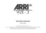 ARRI Wireless Zoom Extension Unit WZE - 3 Instruction Manual предпросмотр