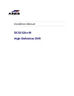 Arris DCX3520e-M Installation Manual preview