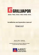 Arris GRILLVAPOR 550EL Installation And Operation Manual предпросмотр