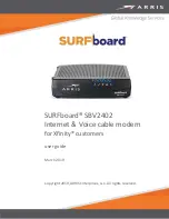 Preview for 1 page of Arris SURFboard SBV2402 User Manual