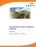 Arris Touchstone TG1652 User Manual preview