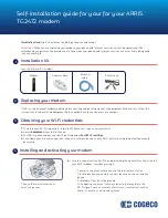 Preview for 1 page of Arris Touchstone TG2472 Self-Installation Manual