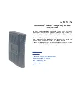 Preview for 1 page of Arris Touchstone TM601 User Manual