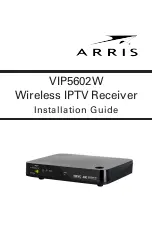 Предварительный просмотр 1 страницы Arris VIP5602W Installation Manual