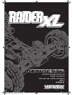 Preview for 1 page of Arrma RAIDER XL Instruction Manual