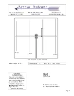 Preview for 1 page of Arrow Antenna 162-4Solid Manual