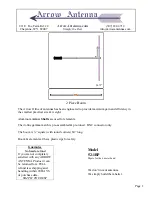 Preview for 1 page of Arrow Antenna 52-1BP Manual