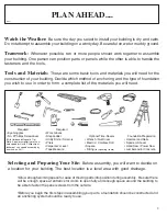 Preview for 3 page of Arrow Group Industries 697.68618    instruc Owner'S Manual & Assembly Instrucowner'S Manual & Assembly Instructions