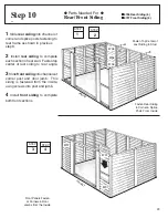 Preview for 23 page of Arrow Group Industries 697.68618    instruc Owner'S Manual & Assembly Instrucowner'S Manual & Assembly Instructions