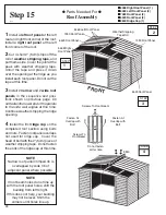 Preview for 28 page of Arrow Group Industries 697.68618    instruc Owner'S Manual & Assembly Instrucowner'S Manual & Assembly Instructions